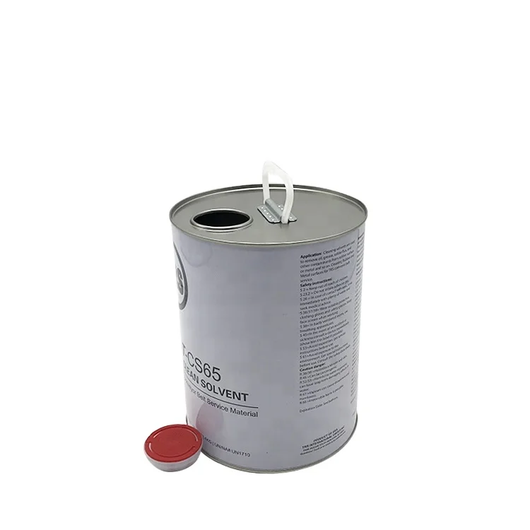 Customized White Mini Empty  4L Tin Pail  Paint Metal Drums 1 Gallon Tin Can for Paint