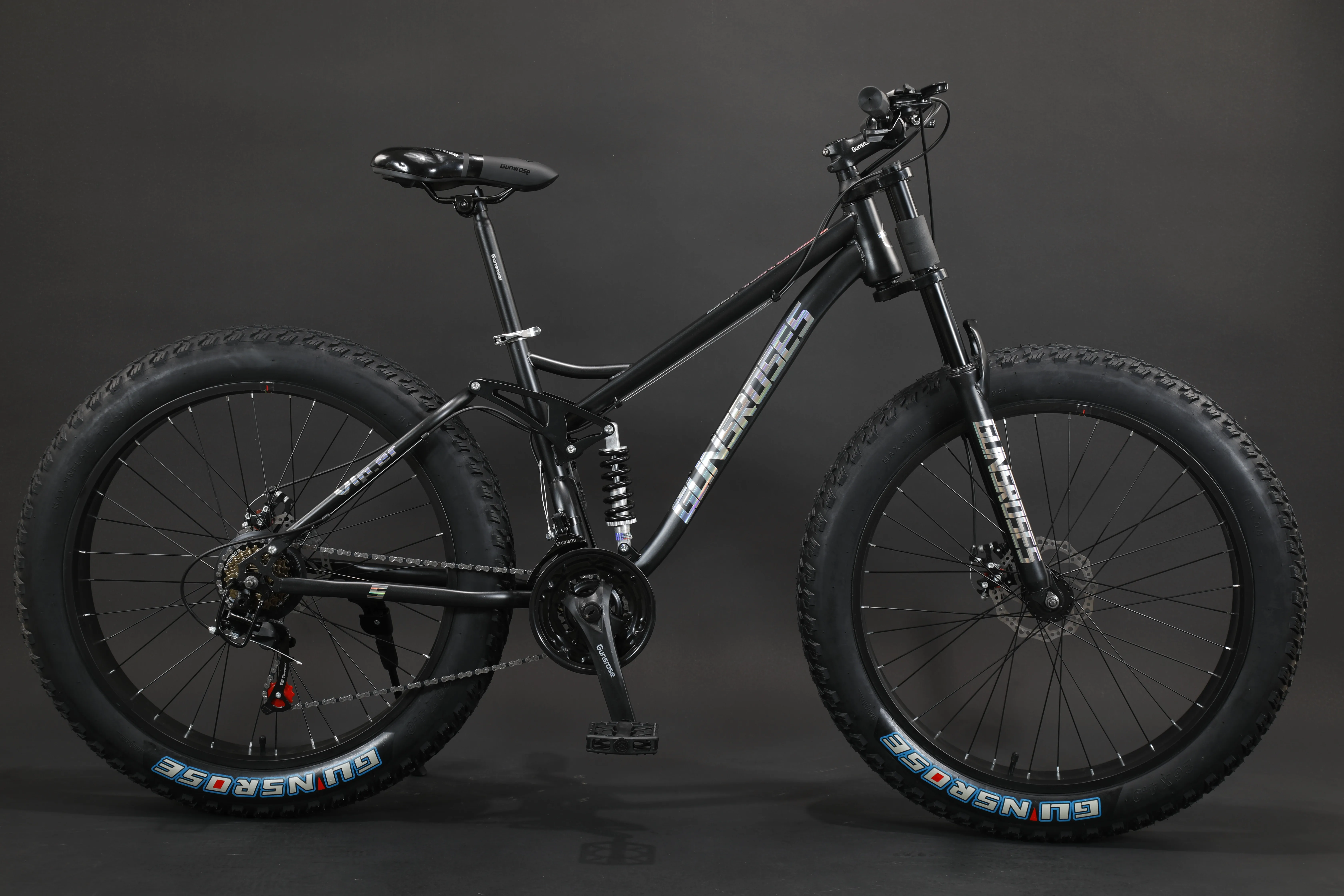 True Fashion 26*4.0 Mountain Cycle Popular Fat Tire Snow Bicycle with Steel Fork Disc Brake & Ordinary Pedal Beach Fat Bike
