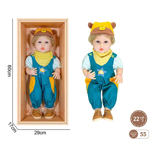 22 Inch Realistic Reborn Dolls Toy High Quality Simulation Baby Toy