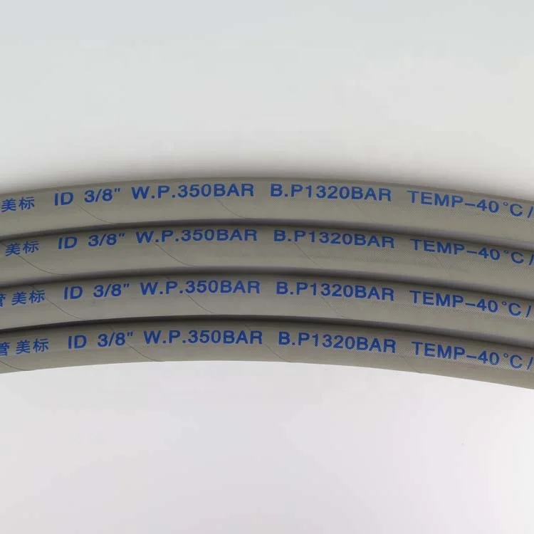 High Temperature Resistance Oem&Odm Smooth Surface Soft Flexible Sae 100 R1 1Sn Water Jet High Pressure Car Washer Hose