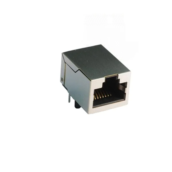 1x1 8p8c Network rj45 connector with LED and transformer, Shielded Module rj45 jack