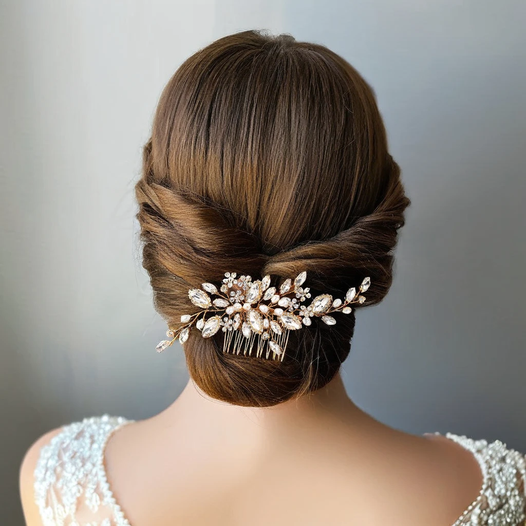Jewelry Romantic Hair Combs Hair Accessory Hairbands Crowns For Beauty Women Wedding Party Handmade Hair Ornaments Bride