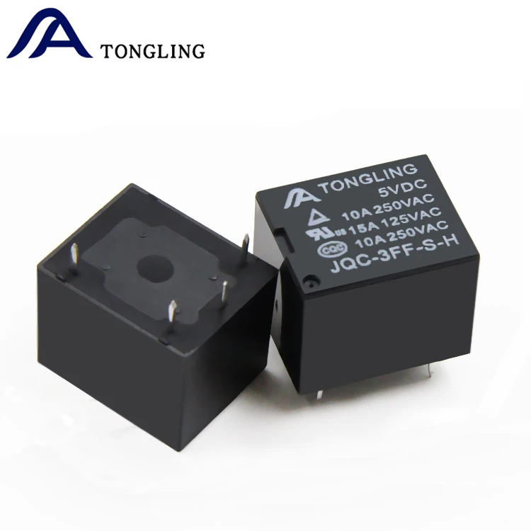 T73 JQC-3FF-S-H 5V 4 Pins 10A Form A PCB  Relay
