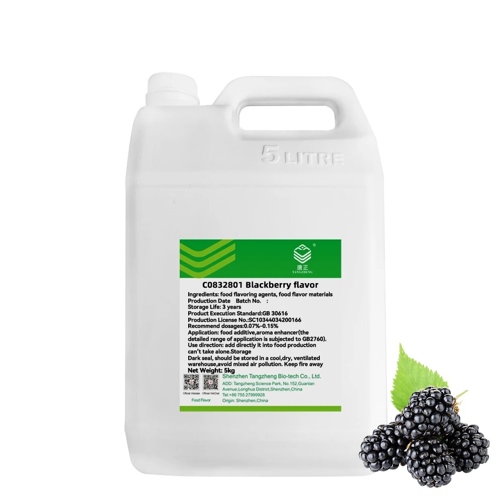 The factory manufactures wholesale Blackberry flavor for flavoring beverages, jellies and confectionery
