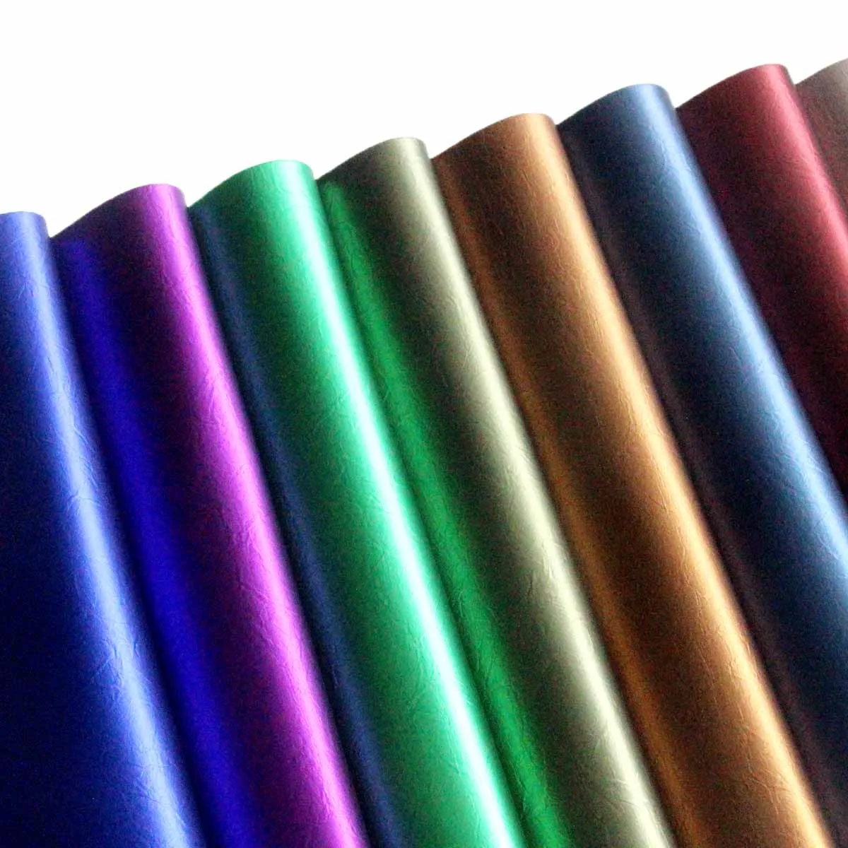 metallic leather PU artificial leather fabric to make bag or shoes and sofa material