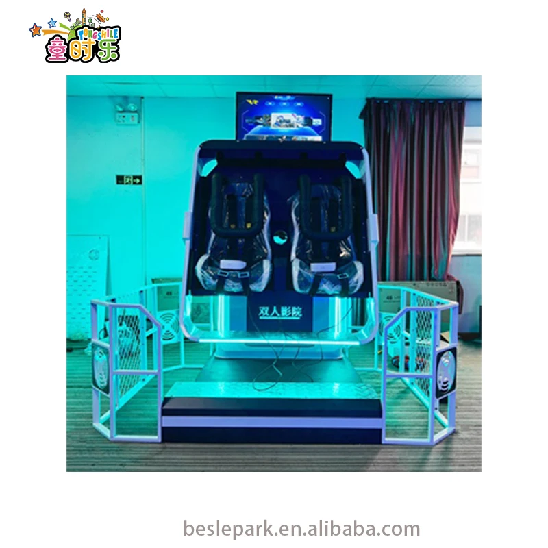 Besirui 360 Degree 2 Chair 9D VR Roller Coaster Virtual Reality Simulator VR Machine 9D Virtual Reality