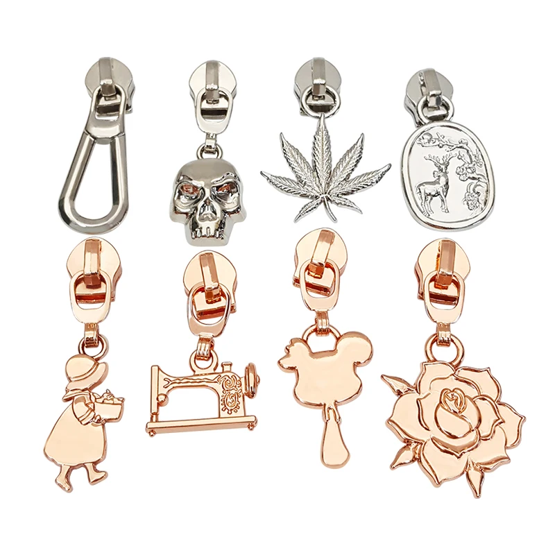 Custom Clothing Bag Rainbow Metal Zipper End Branding Manufacturer