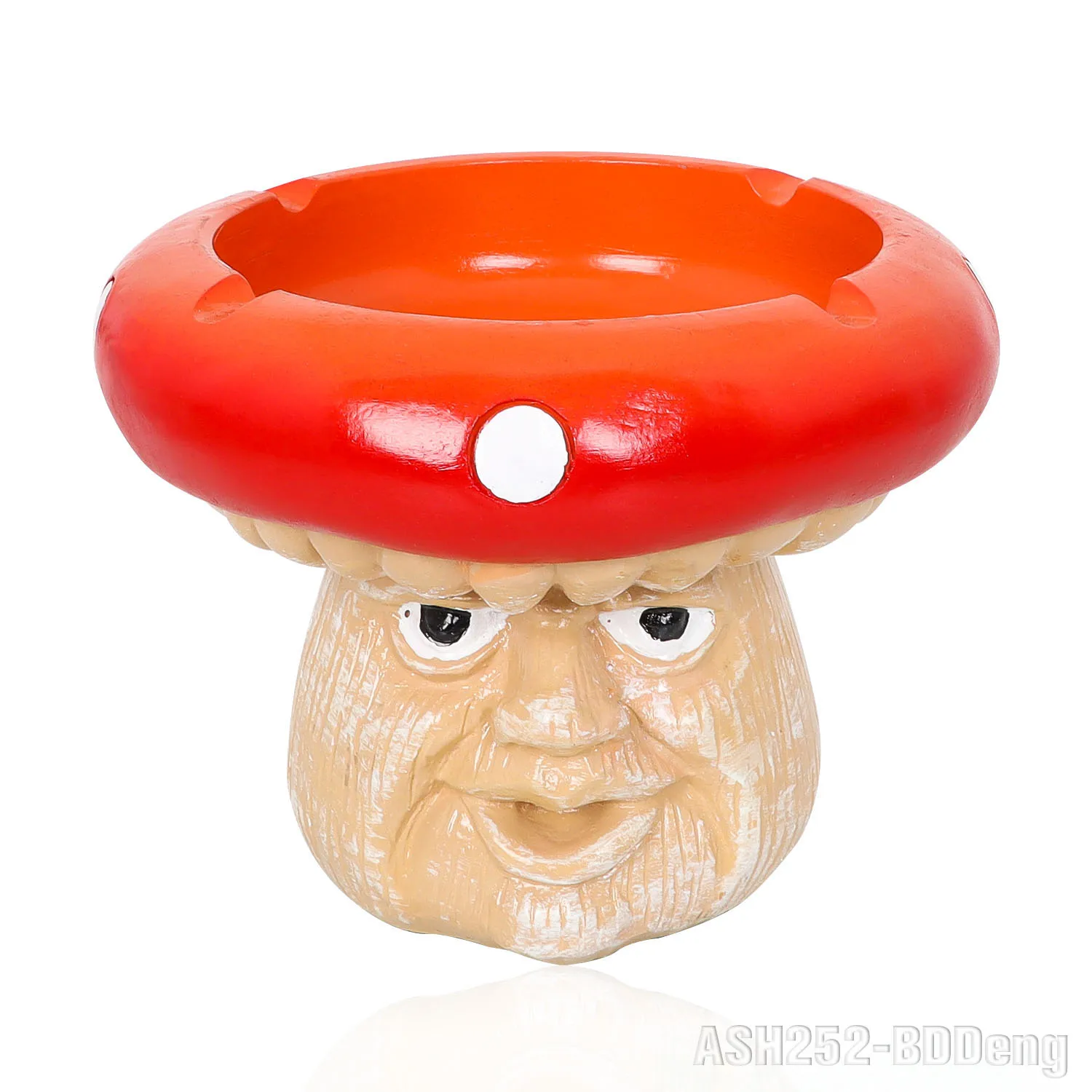 Wholesale Fashion Design Mushroom Ashtray Resin Oem Red and Green Smoking Accessories