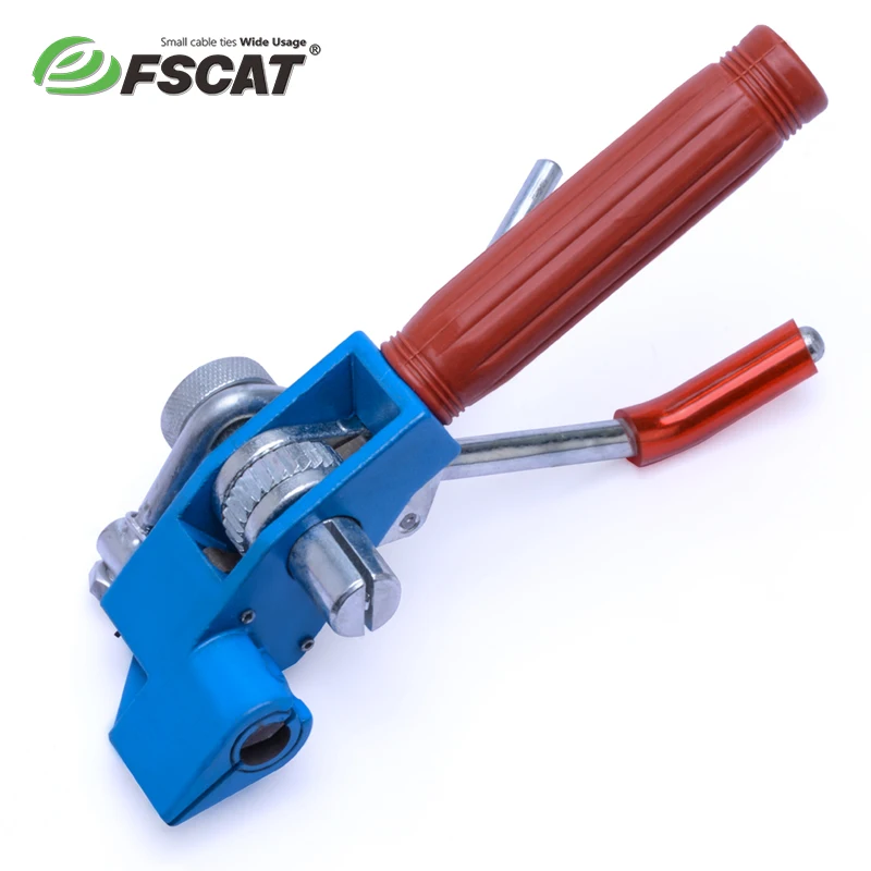 FSCAT Stainless steel cable tie bunching Tool tensioner TQ-200B manual cable tie tool 4.6MM-12.0MM