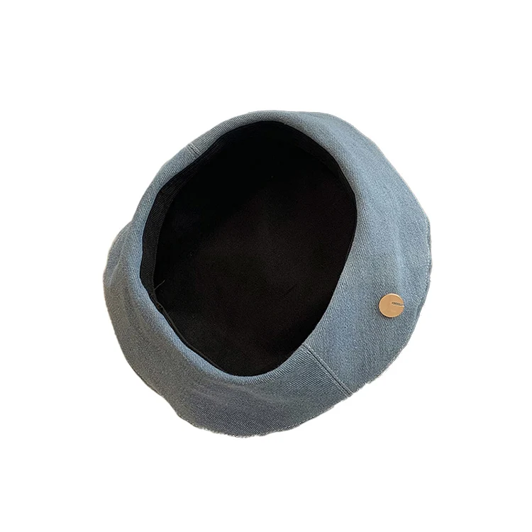 Summer Versatile Denim Beret Women Beret Hat Painter Hat