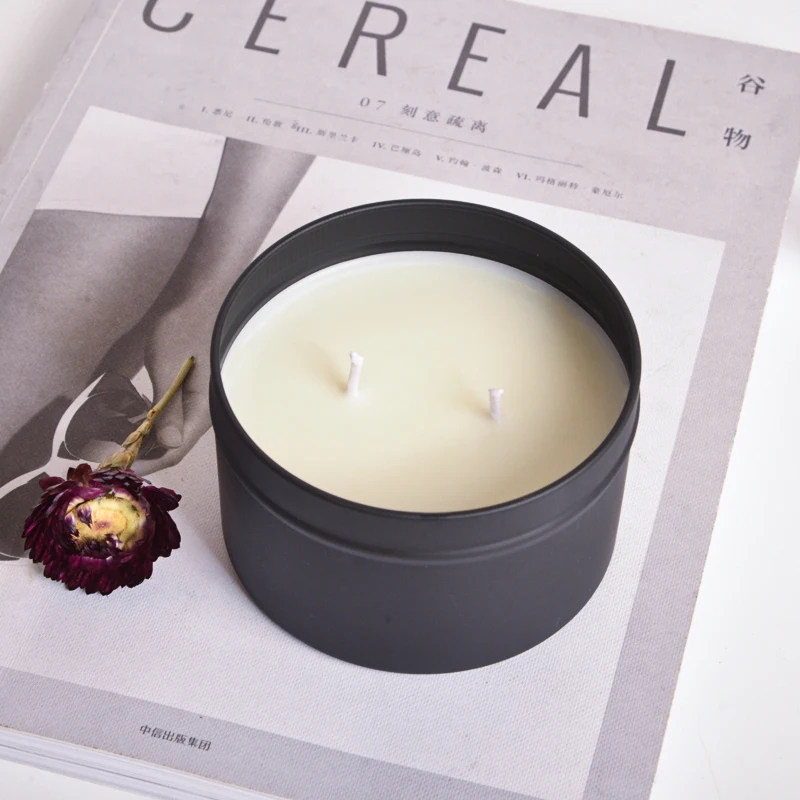 Wholesale Gifts Fragrance Soy Wax Luxury Scented Gold Tin Cheap Mini 100% Soy Wax Tealight Candle