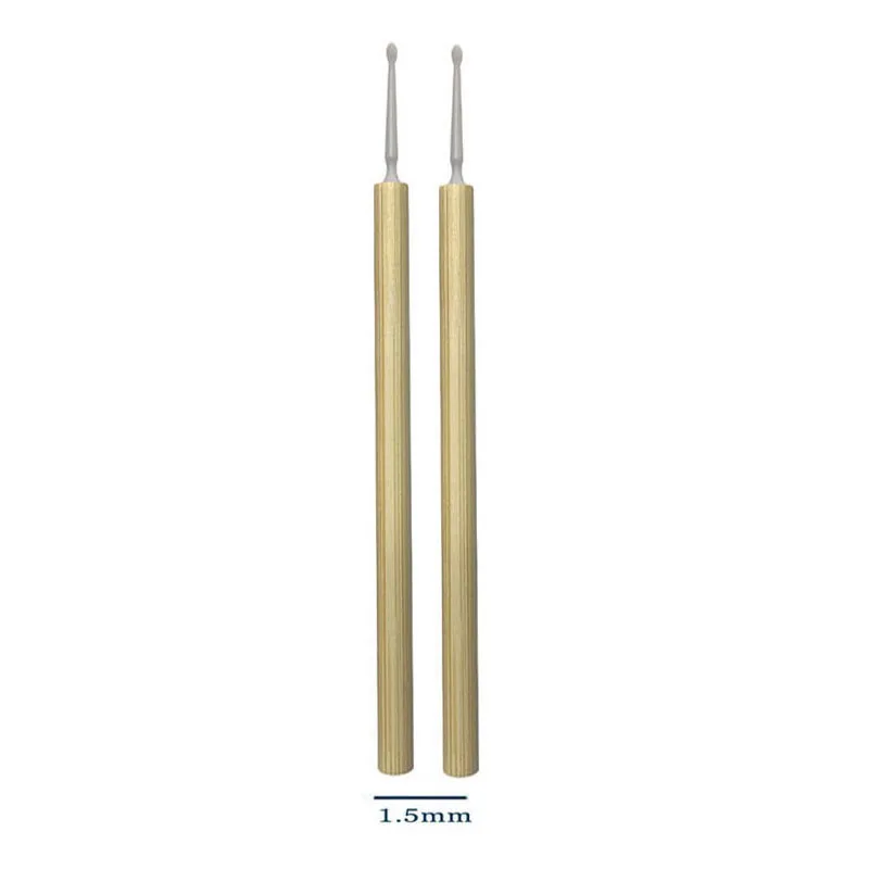 Eco-friendly Micro Fiber Brushes with Bio-degradable Bamboo Handle for Eyelash Extension and Dental Use