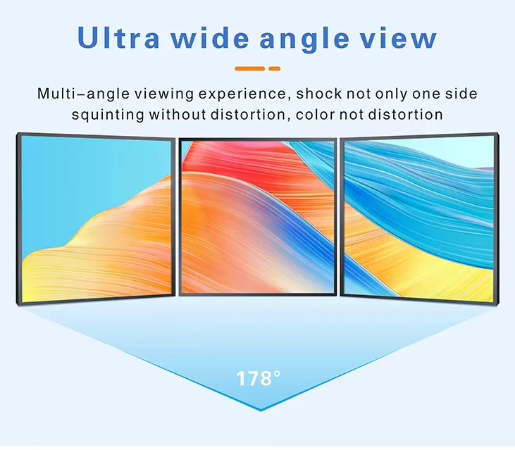 1:1 Square LCD Display Monitor Android Operating System for Art Work Video Retail Store Media Display square screen monitor