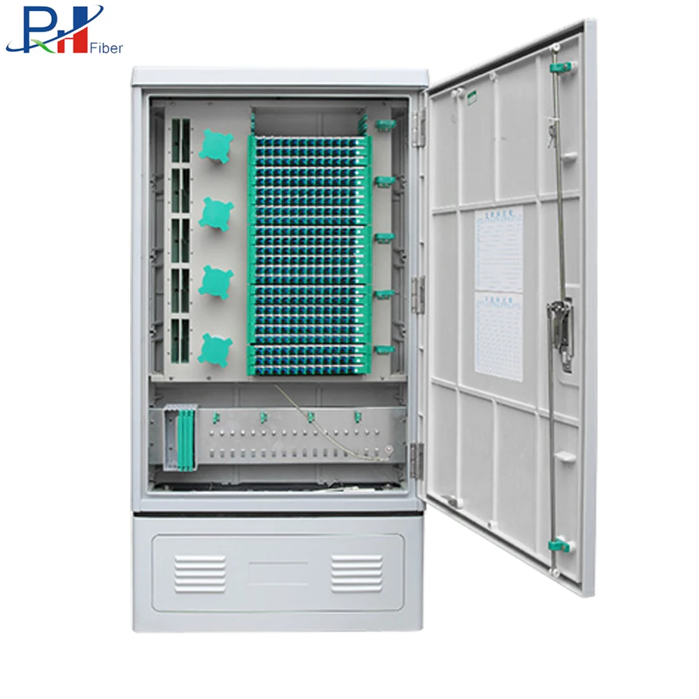 Наружная напольная полностью оборудованная коробка для переноса кабеля из SC волокна 288 сердечник волоконно-оптический Крест Соединительный шкаф FTTX Simplex