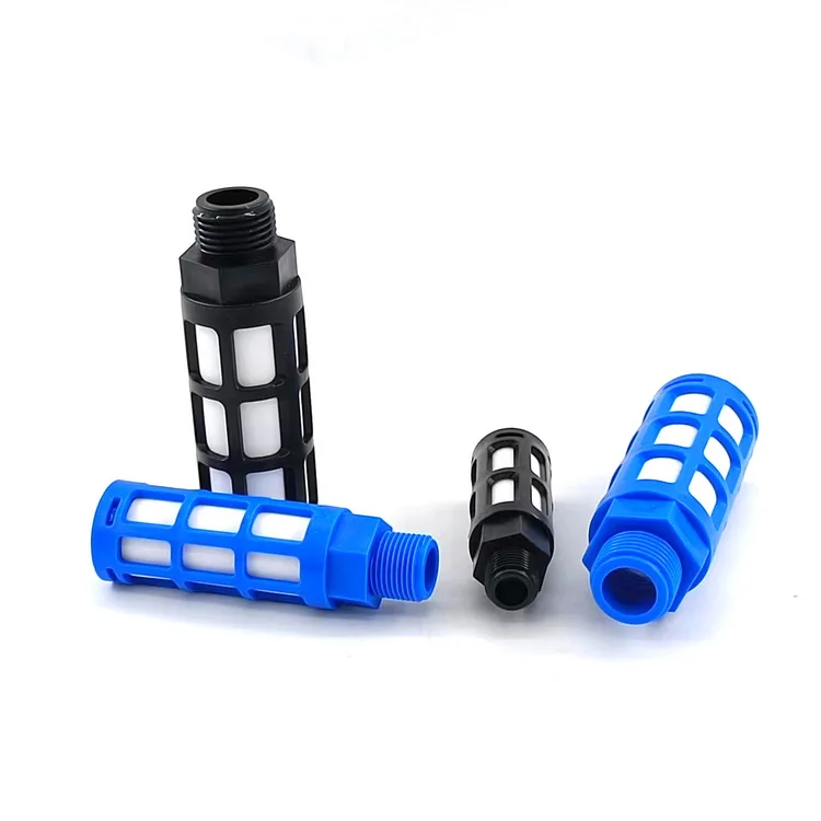 3/8 Plastic / PP / PE Pneumatic Parts Mechanical Components Silencers Exhaust Air silencer Pneumatic Muffler