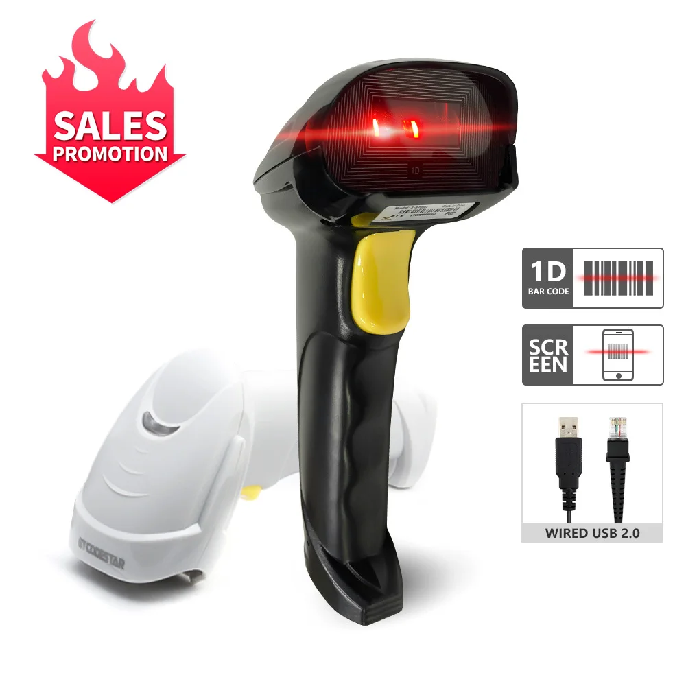 Cheap CCD Barcode Scanner Usb 1D Bar Code Reader Handheld  Scan Price Barcode Scanner For Sale X-9700D