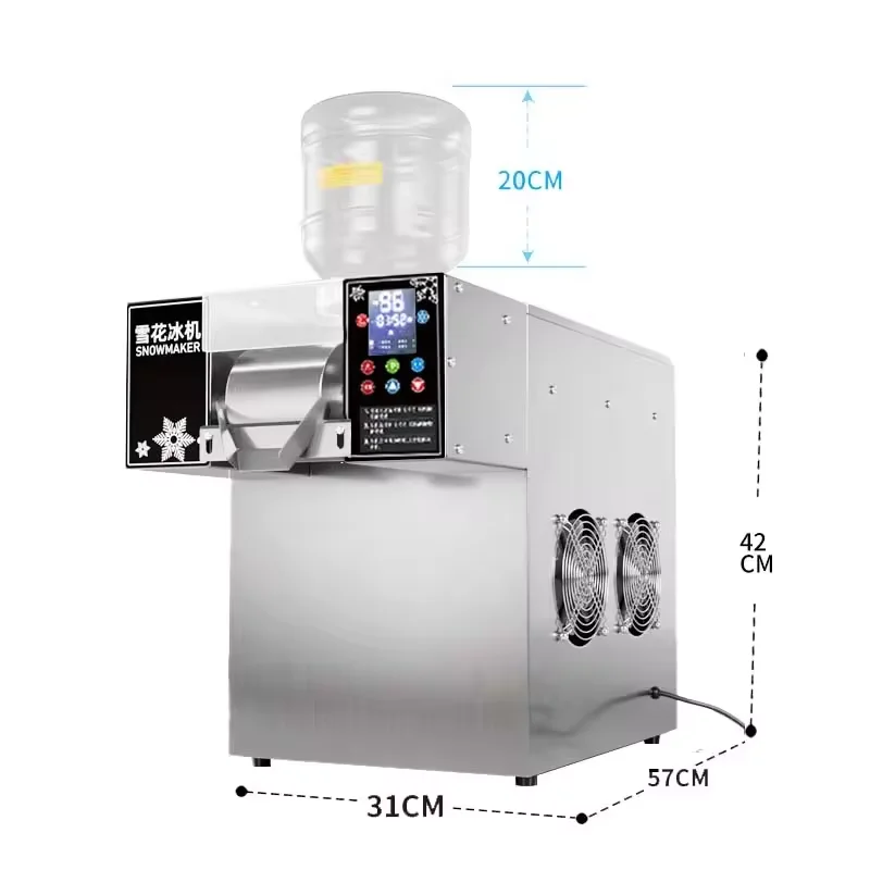 Discount Milk Snow Bingsu Ice Shaver Machine Automatic Snow Flakes Ice Machine Korean Bingsu Maker