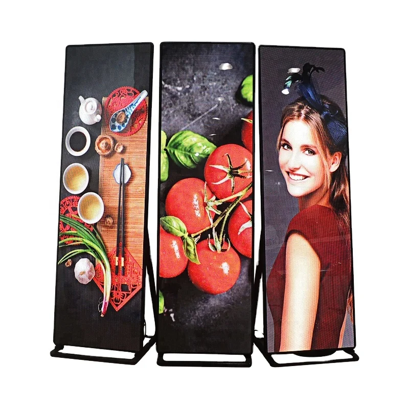 Hot sales Poster LED Screen Advertising Video Wall Controller Board LED Display Poster Splicing Screen in Store/Bank/Bar/School