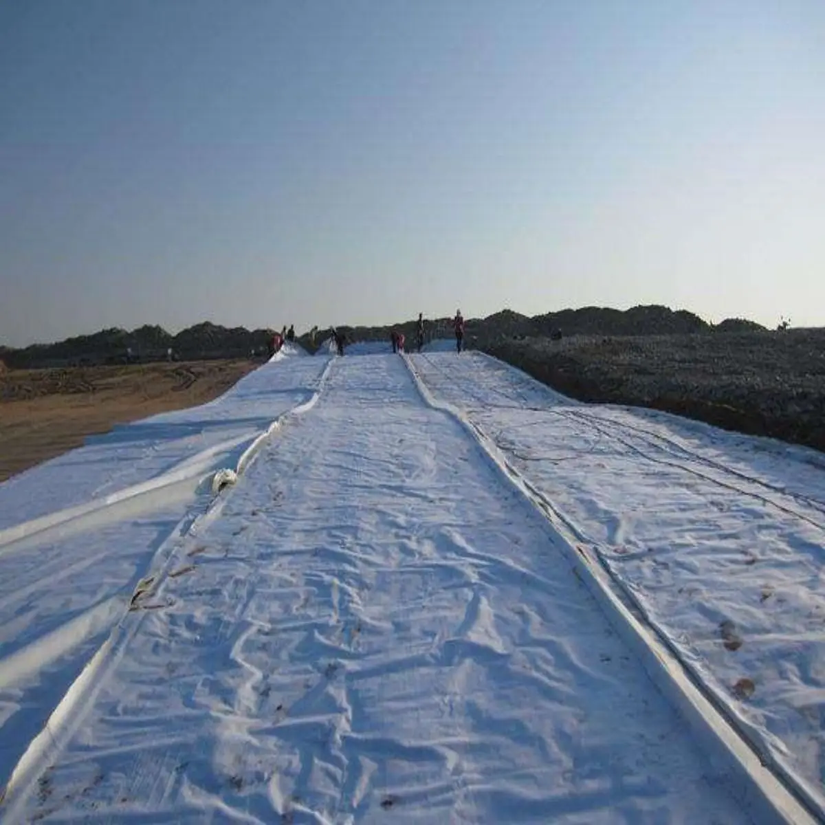 Manufacturer Wholesale 100-800g Nonwoven Geotextile Geofabric PET Polyester for Road Construction