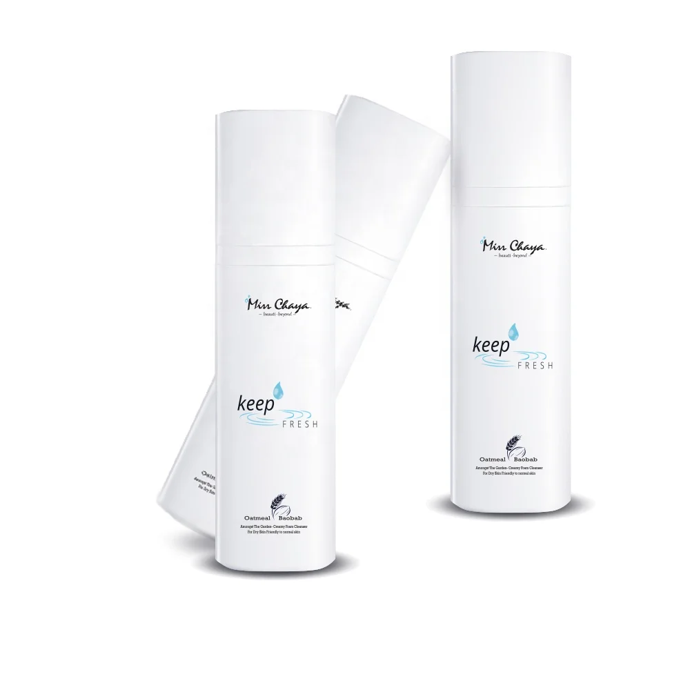 
MISS CHAYA The Fresh Creamy Foam Face Wash Oatmeal Organic Baobab Fruit Green Tea Pine Bark Thailand Beauty Products 