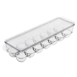 14 Eggs Refrigerator Egg Container Keeping Fresh Egg Box Kitchen Transparent Storage Holders Fridge Organiser