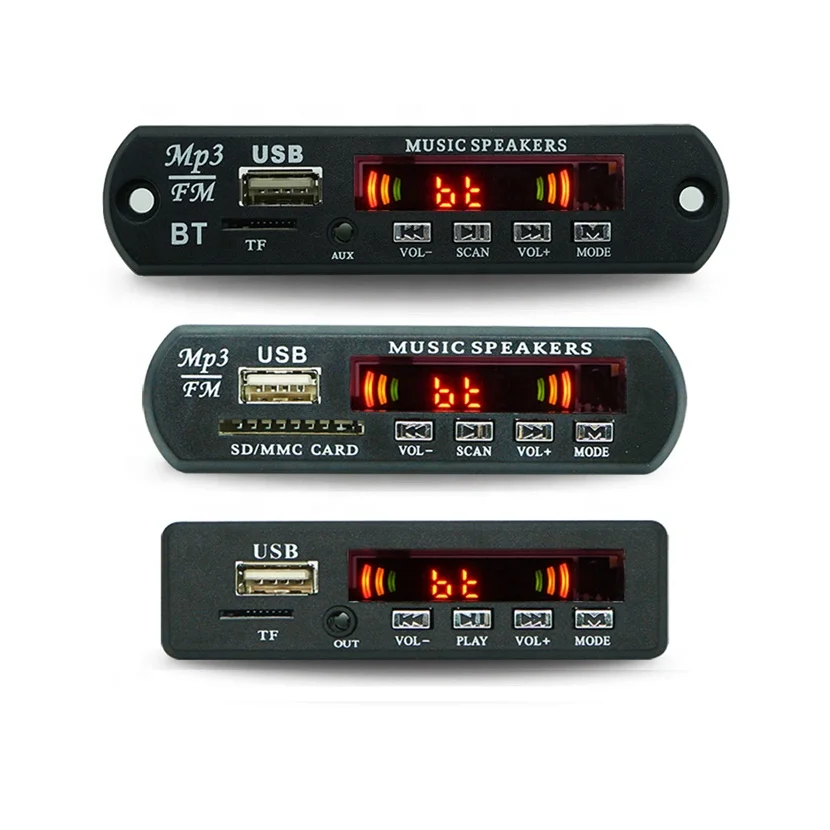  12 В беспроводной BT usb Радио mp3 декодер