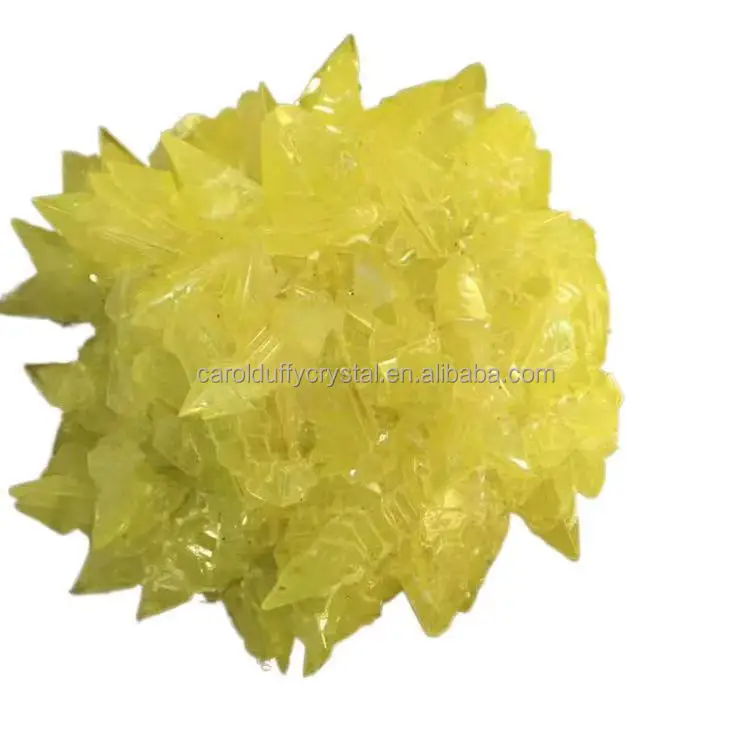 
Wholesale High Quality Natural Healing Stone Crystal Sulfur Sulphur Cluster Specimen for Decoration 