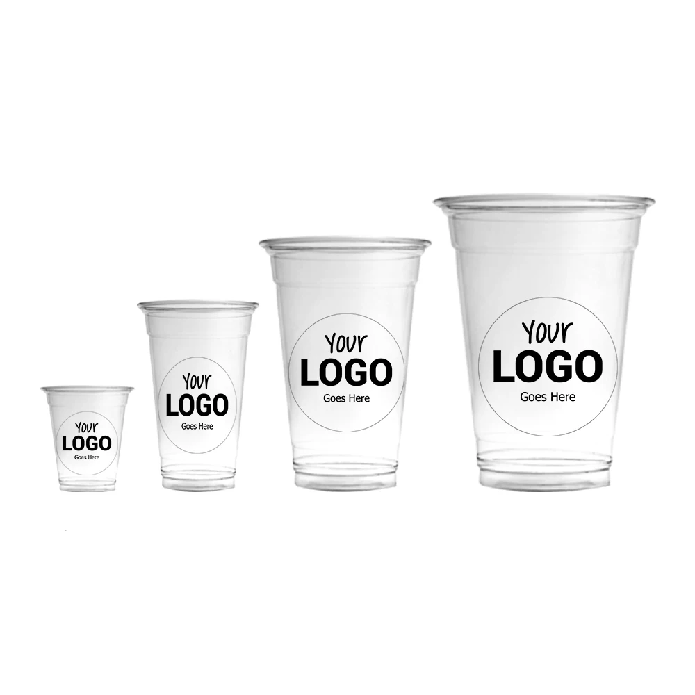 LEADON Plastic fruit tea clear PP PLA new disposable juice cup