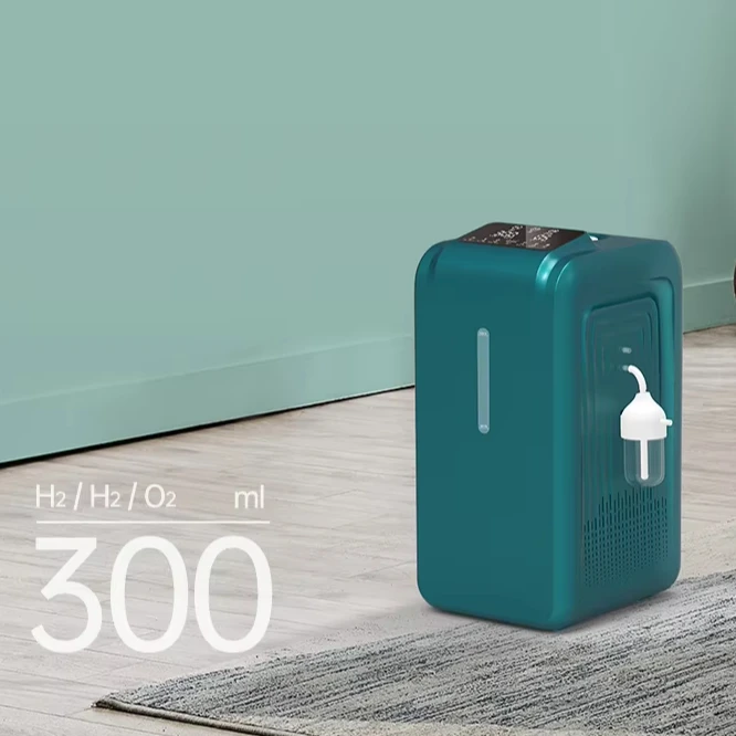 Multi-Functional SPE PEM Water Electrolysis 3 Output Hole Hydrogen Oxygene Water Generator Inhaler Machine