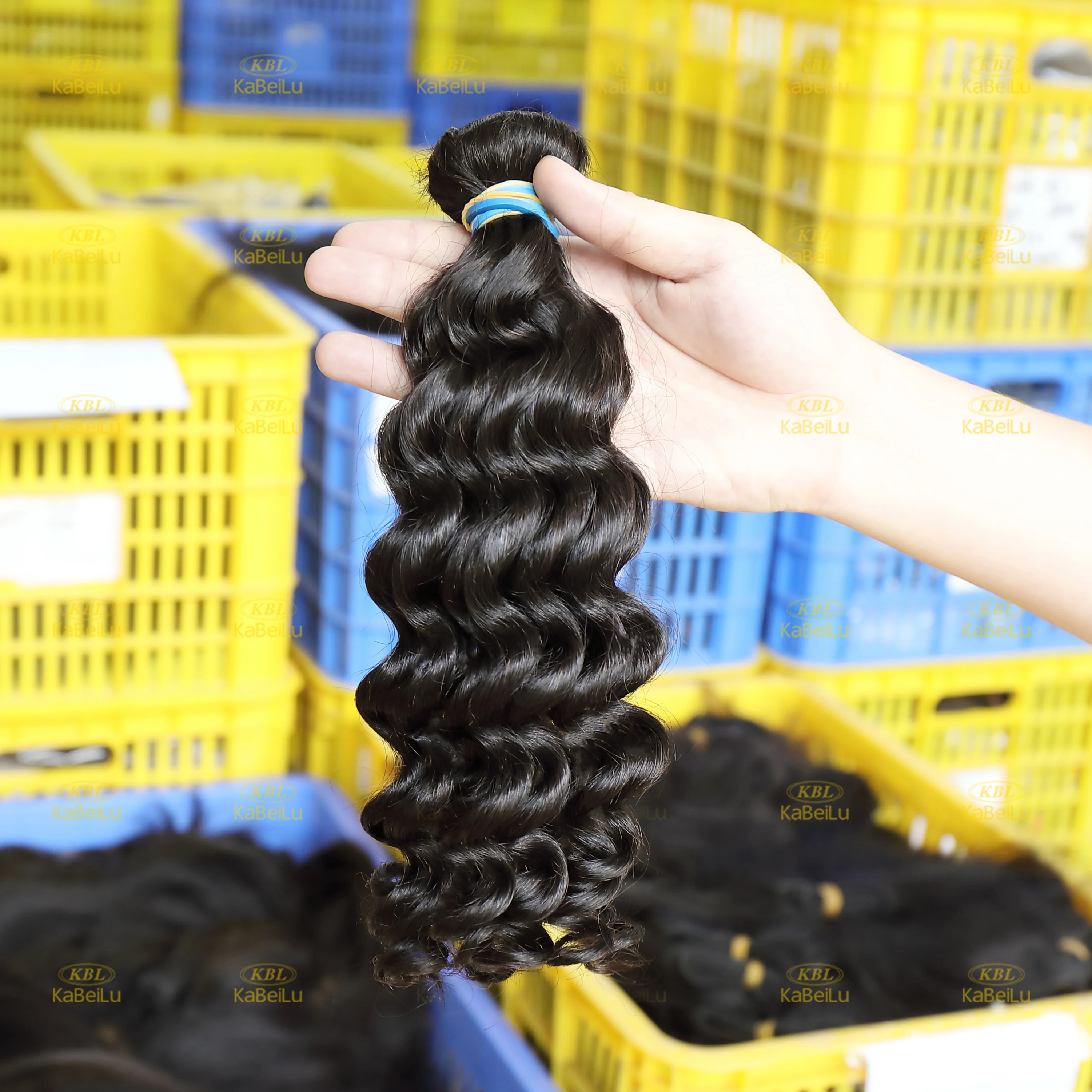 KBL Raw Virgin Hair Products Deep Wave 12A XR Virgin Hair 100% Unprocessed Natural Color Human Hair Weave Bundles Free Shipping