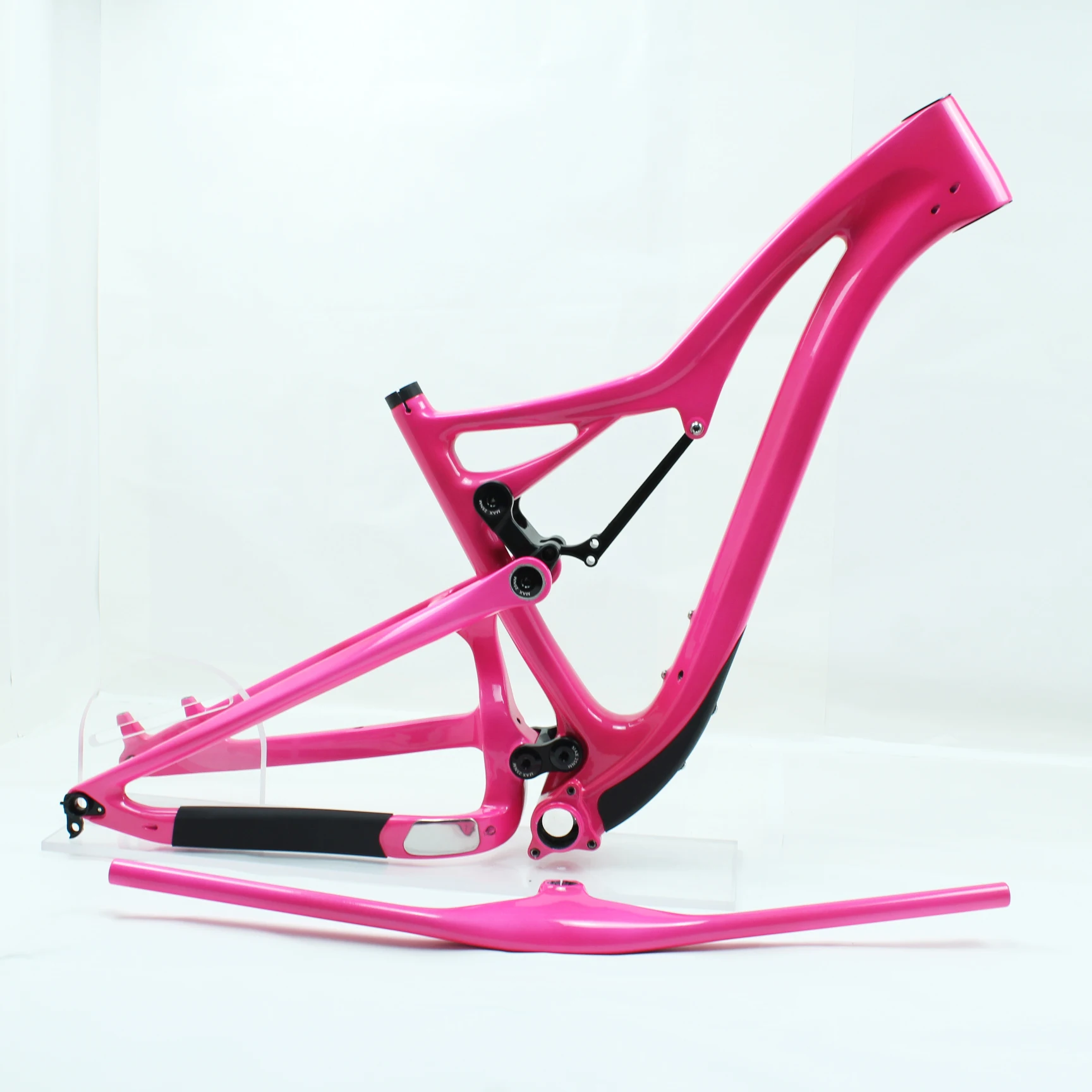 New Design 29ER Boost Full Suspension Enduro Bike AM Carbon Frame Thru-axle 148mm Model Carbon T800 Bicycle Parts Bike Frameset