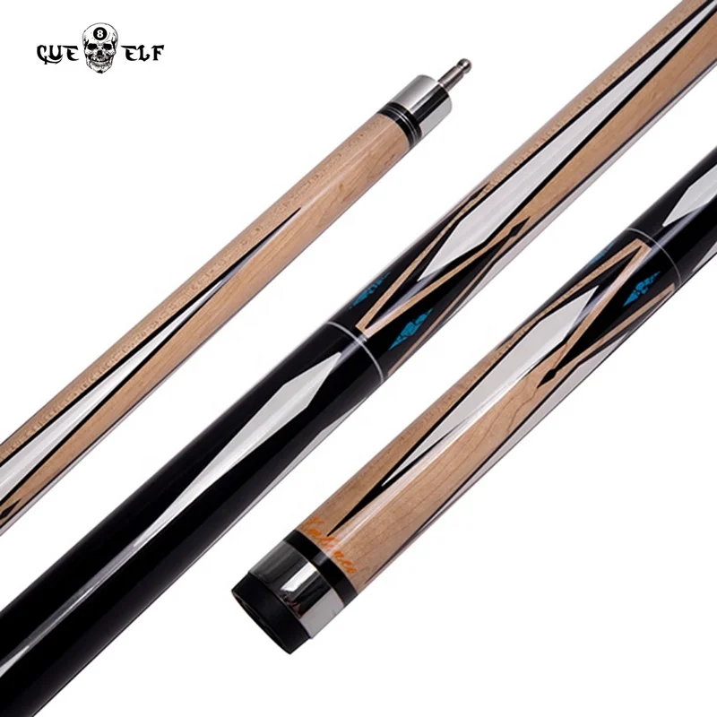Wholesale billiard cue 12mm 3 piece maple or ash shaft option pool cue