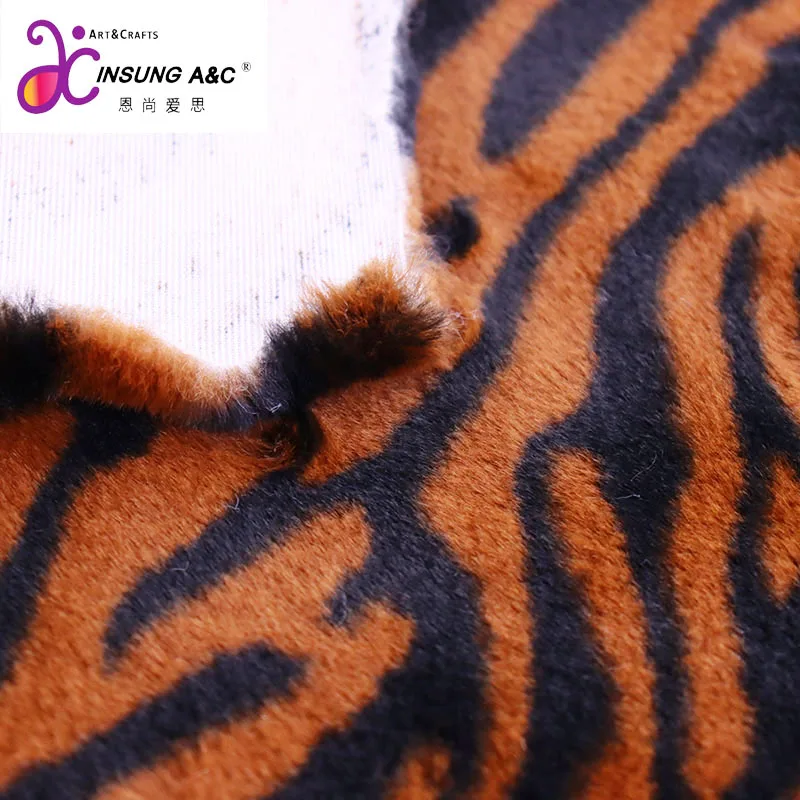 Hot Sale Soft  Make-to-order Printed Artificial Rabbit Fur Fabric for Soft Cover
