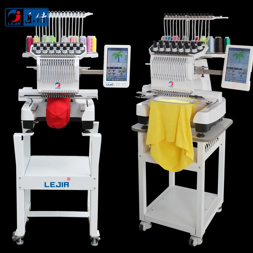 15 Needles Single Head Cap Embroidery Machine