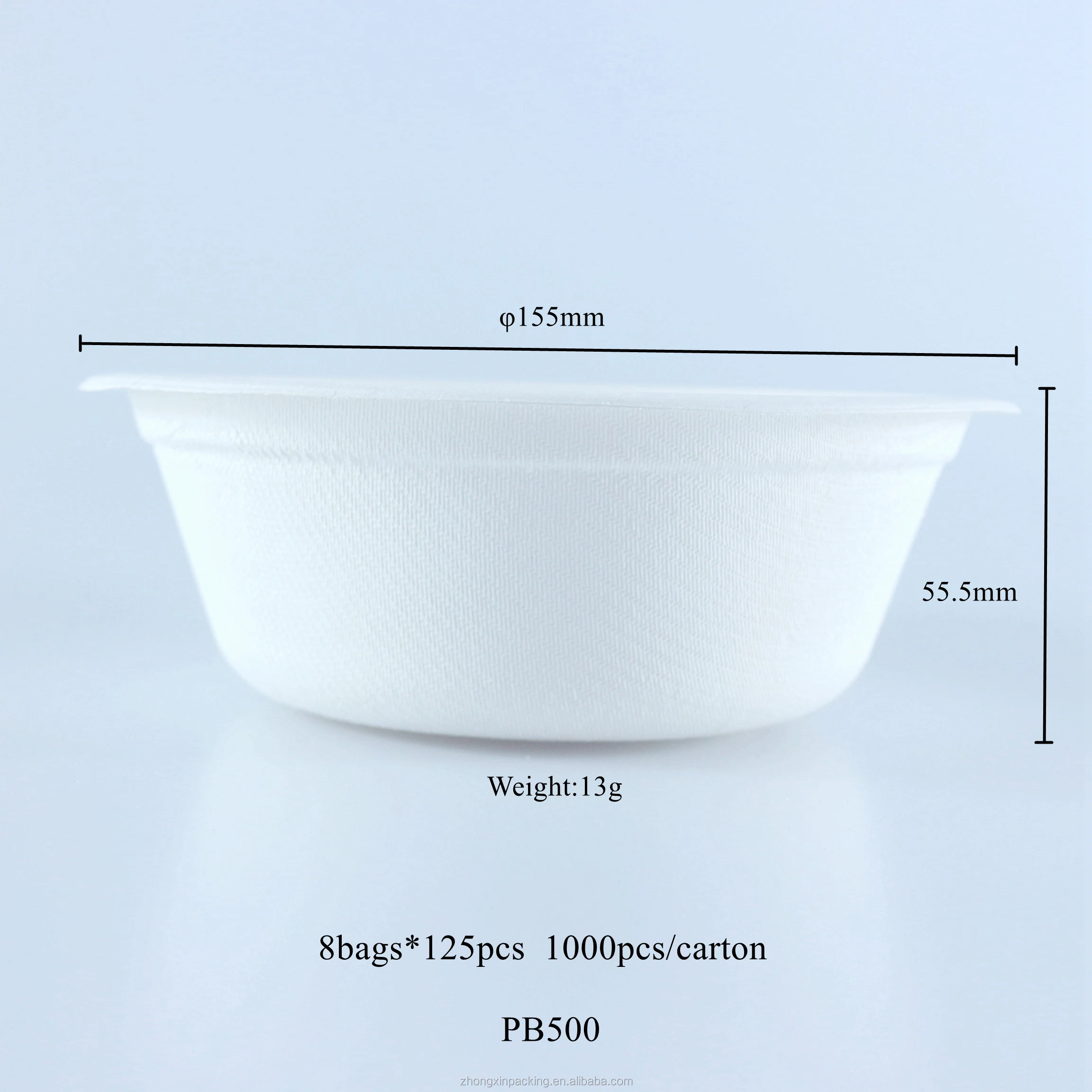 Top biodegradable disposable tableware bagasse Paper bowl