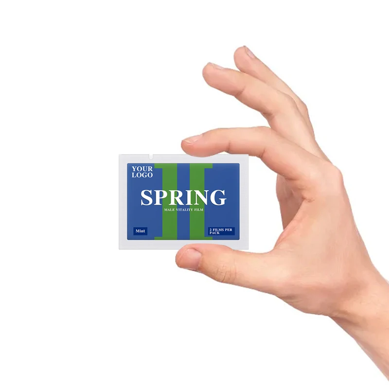 Best Customized male vitality mint film natural maca root men fertility supplement paper mint candy