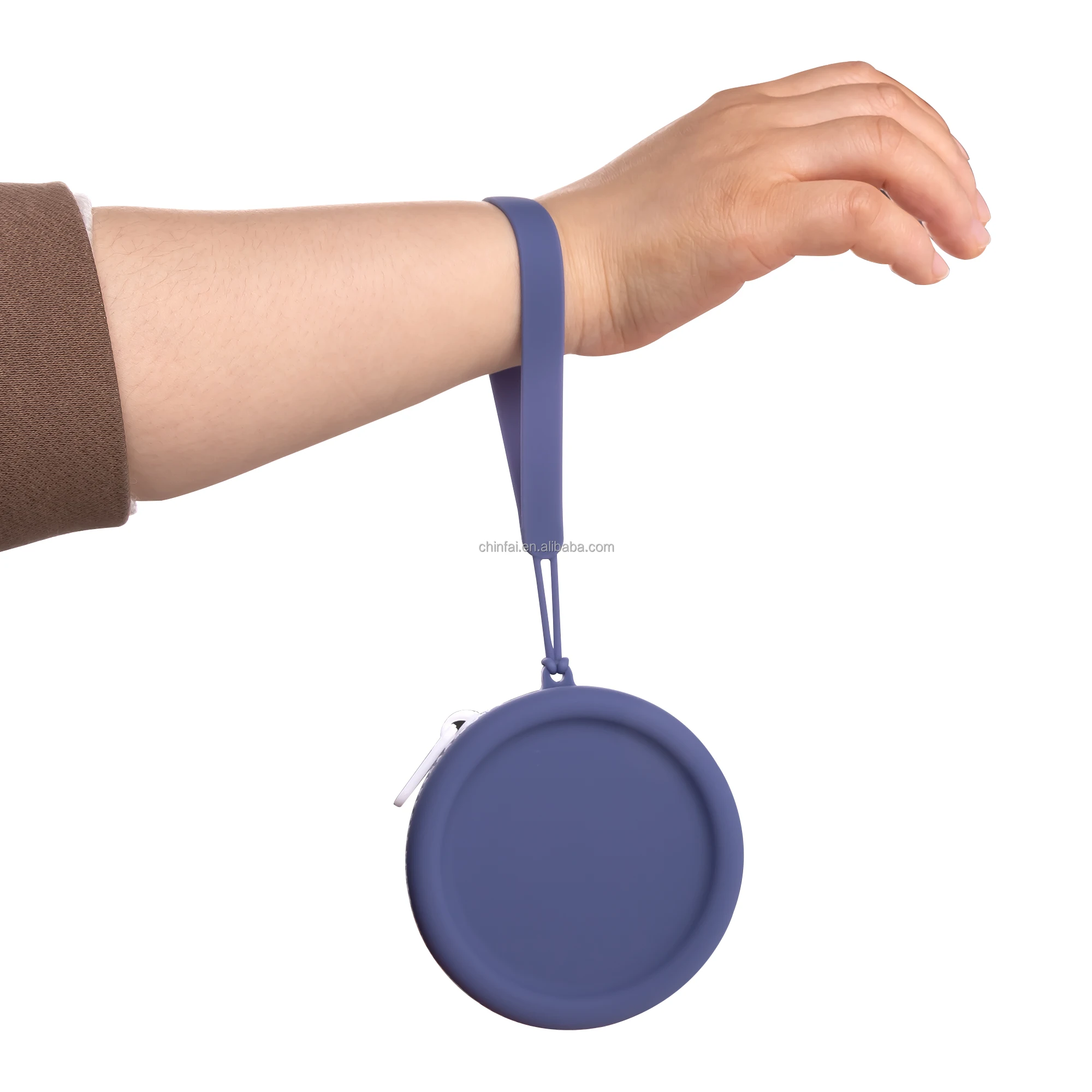 CHINFAI New Silicone Headphone Storage Box Earphone Cable Organizer Cute Coins Purse Case Bag for Home Travel Business Trip Use