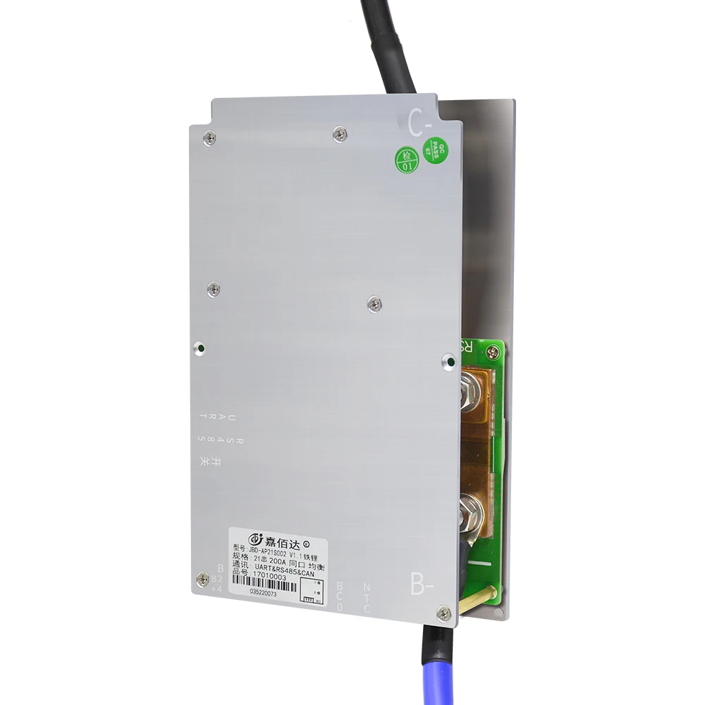 JBD 7S 8S 24V 10S 12S 36V 13S 14S 48V 16S 17S 60V 20S 21S 72V BMS LiFePO4 Li-ion 200A 300A with Relay Internal Bluetooth