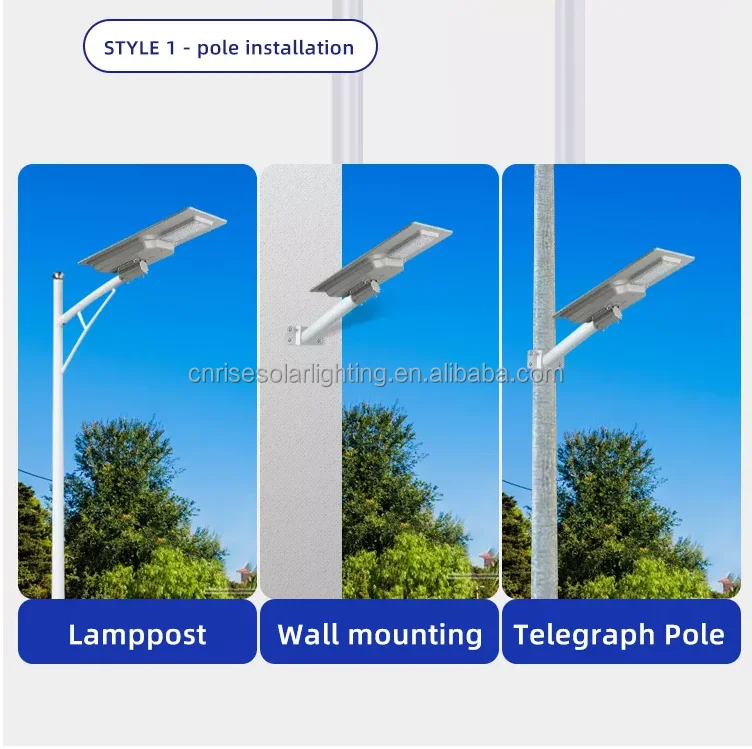 High Quality Die Cast Aluminium Pole Outdoor Road Highway Project 100 200 300 400 Watts Remote Controller Solar Street Lights