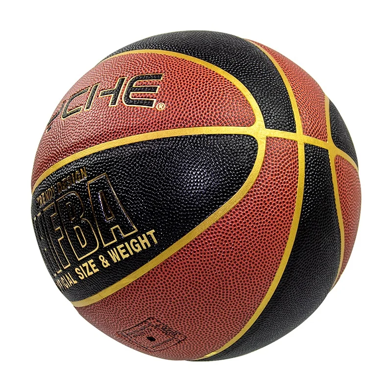 High Quality PU Leather Material Daily Training Low MOQ For Customization Basketballs Size 5 6 7 Balls