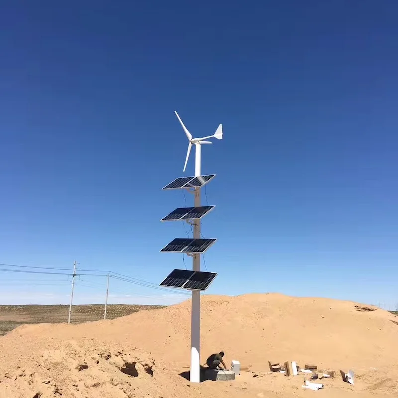 Home Use 2000w Wind Turbine 48v Solar Power Energy Storage Systems Horizontal Axis Wind Generator