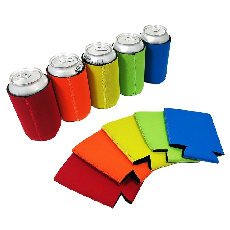 Reusable Neoprene Bottle Insulator Sleeve 12oz Coolers for Beverage Can Energy Drink and Beer Cans 6 Pieces