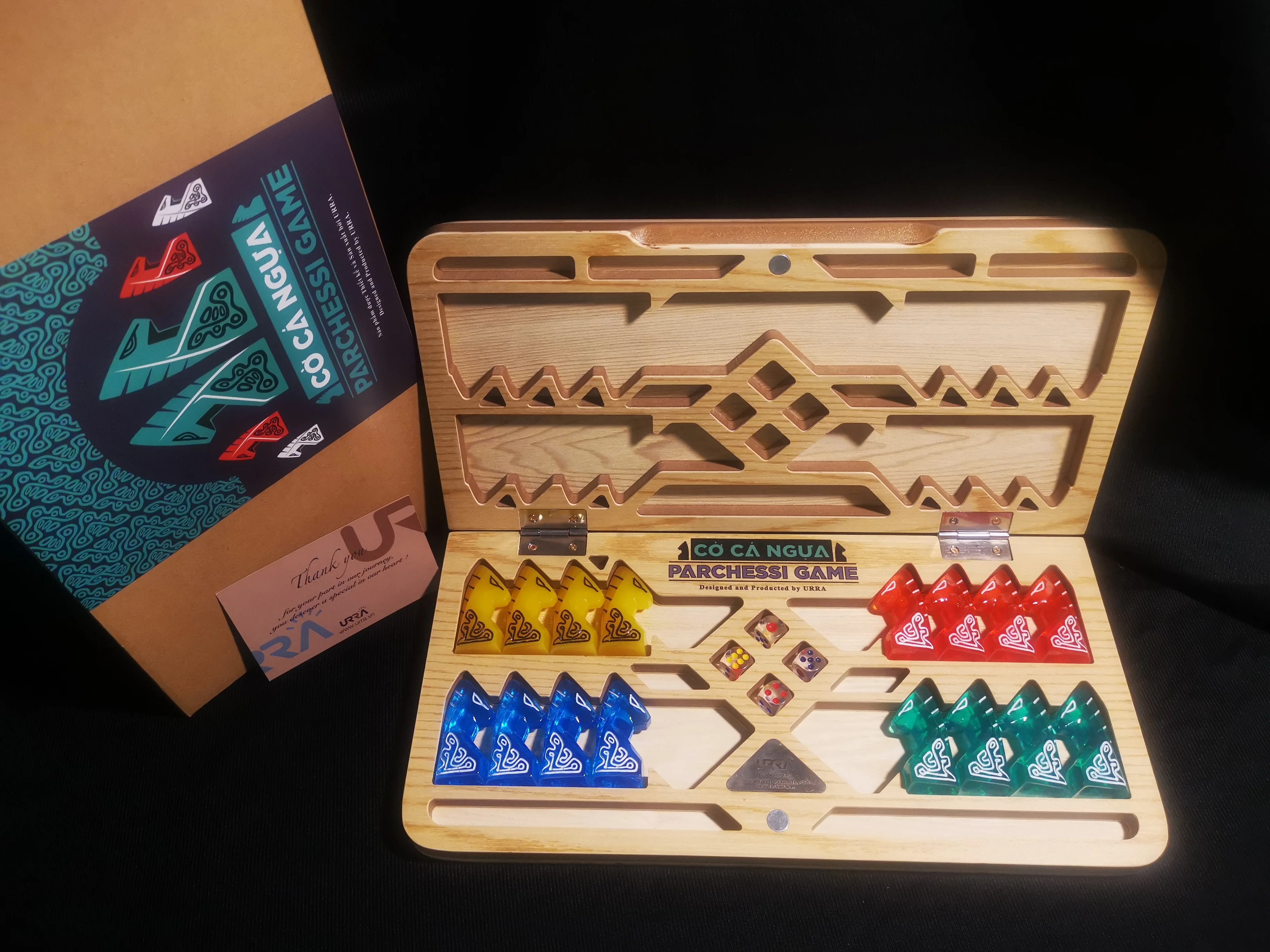 Высокое качество Лидер продаж роскошная Складная шахматная игра из Лудо ручной работы