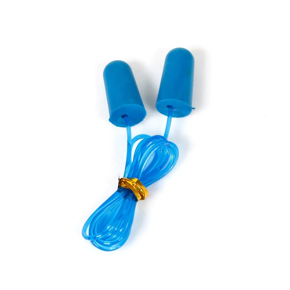2022 New Noise Cancelling Foam Metal Detectable Ear Plugs Soundproof Foam Earplugs with Cord