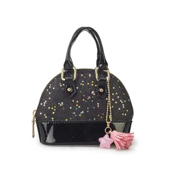 Y2K Tops Matching Glitter Shell Handbag Purse Princess Small Crossbody Dome Fashion Purse for Little Girls Women
