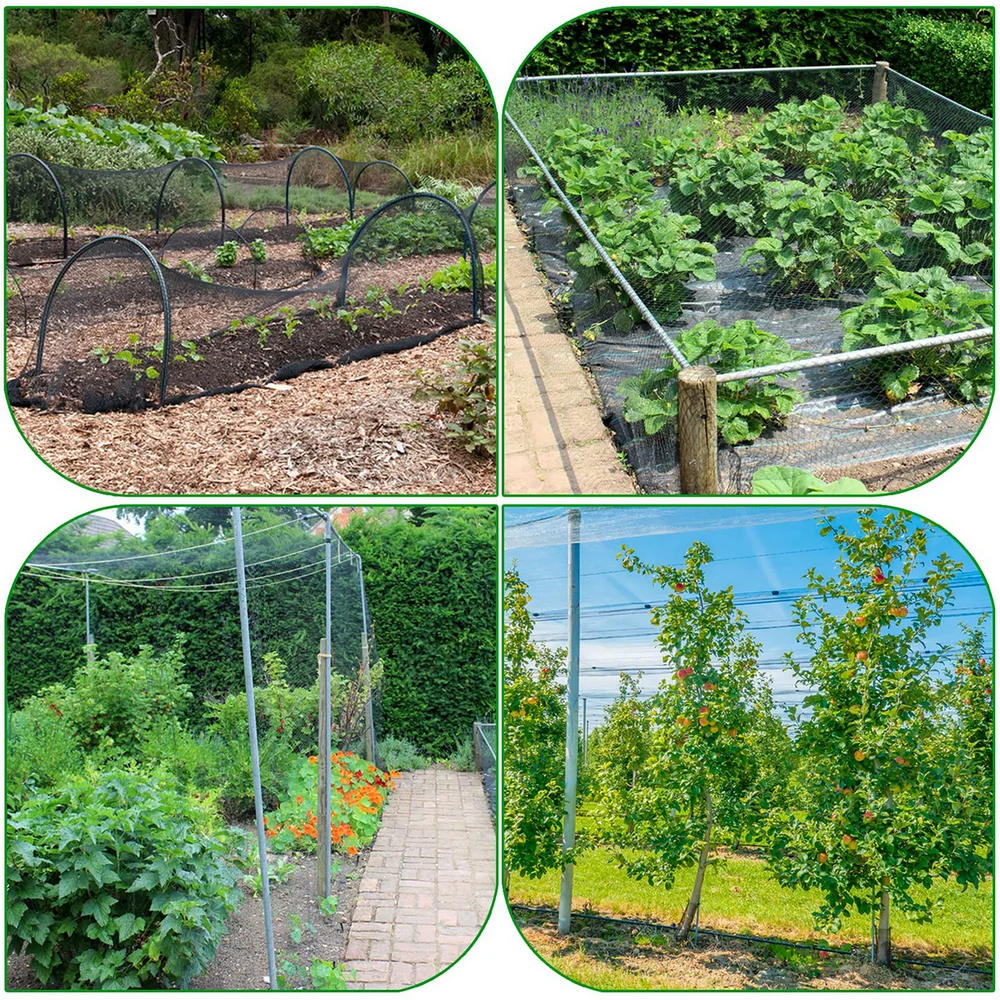 Heavy Duty Plastic Anti Bird Cage Garden Pond Production Netting Plant Mesh Fruit Trees Netting Vineyard Vegetables Flowers