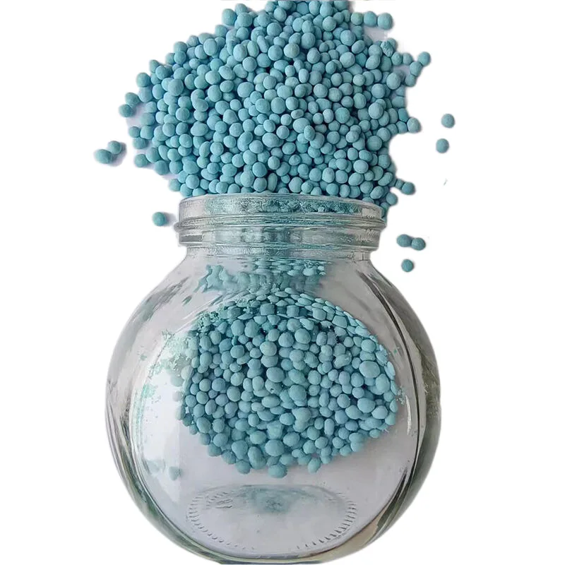 compound fertilizer manufacturer NPK 12-12-17+2MgO blue color granular fertilizer