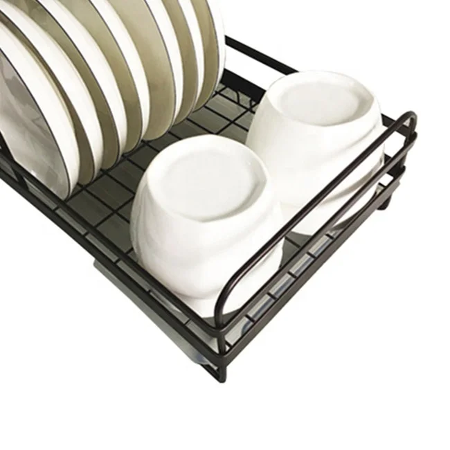 2020 hot sell Kitchen Plate Cup Dish Drying Rack Tray Cutlery Dish Drainer