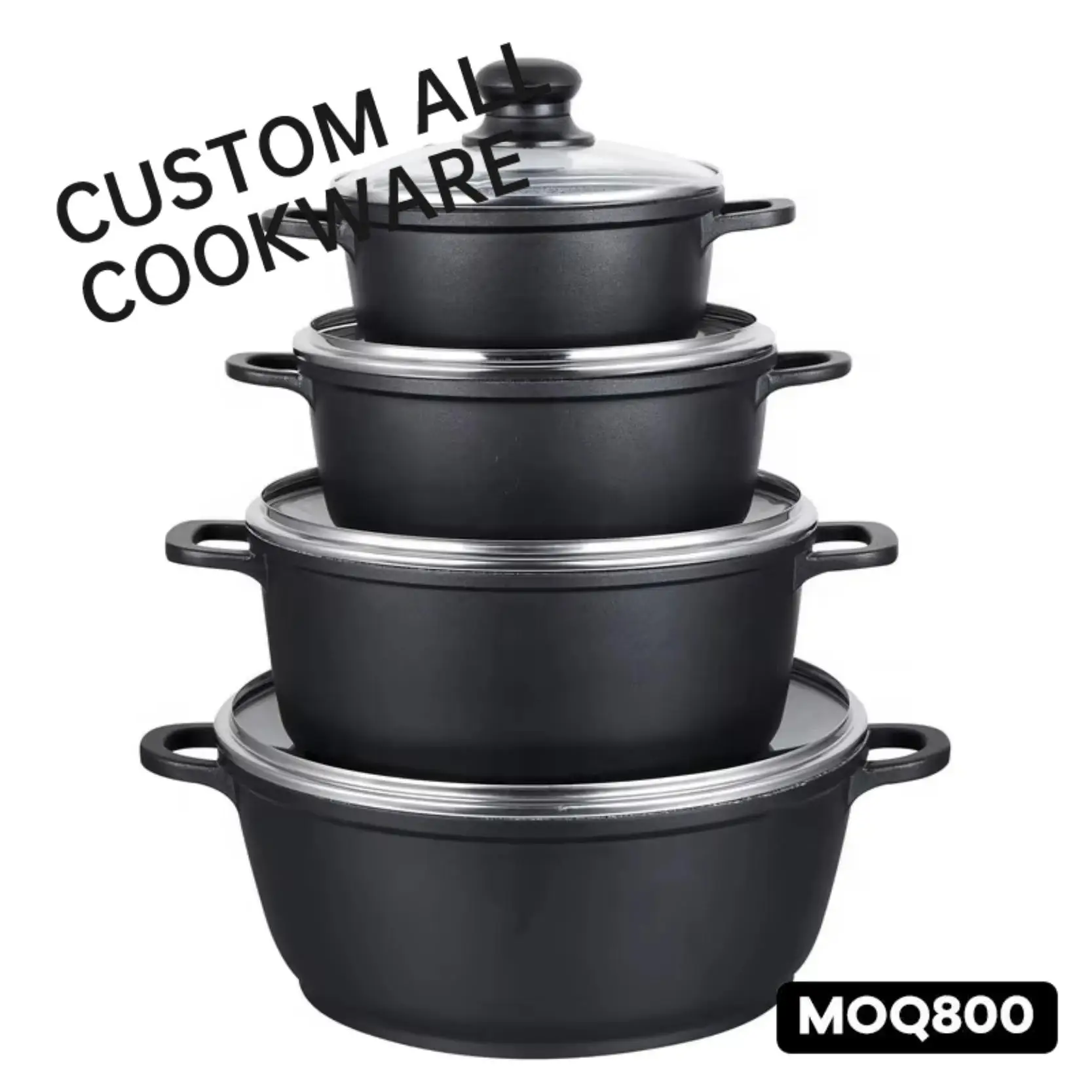 die cast aluminum non stick casserole cookware set/kitchenware set