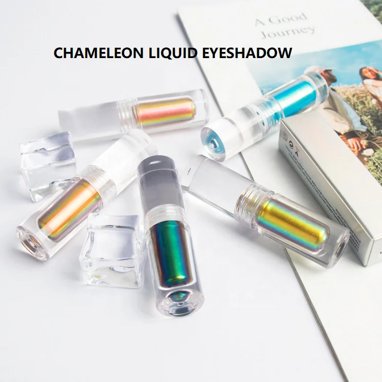 Новый продукт голографические многохромные жидкие блестящие тени для век хамелеоновые тени для век частная марка